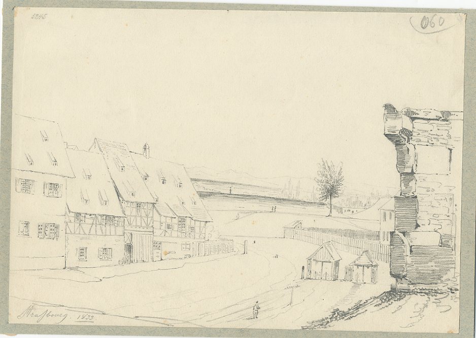 VUE DE STRASBOURG : VERS LA PORTE NATIONALE_0